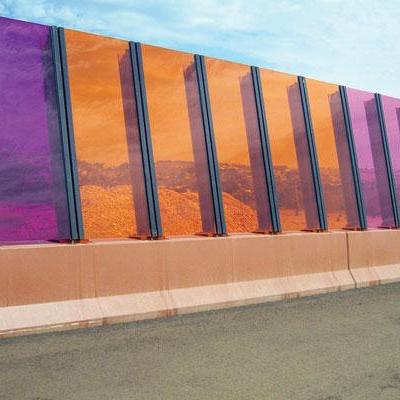 Colorful Polycarbonate sound insulation barrier